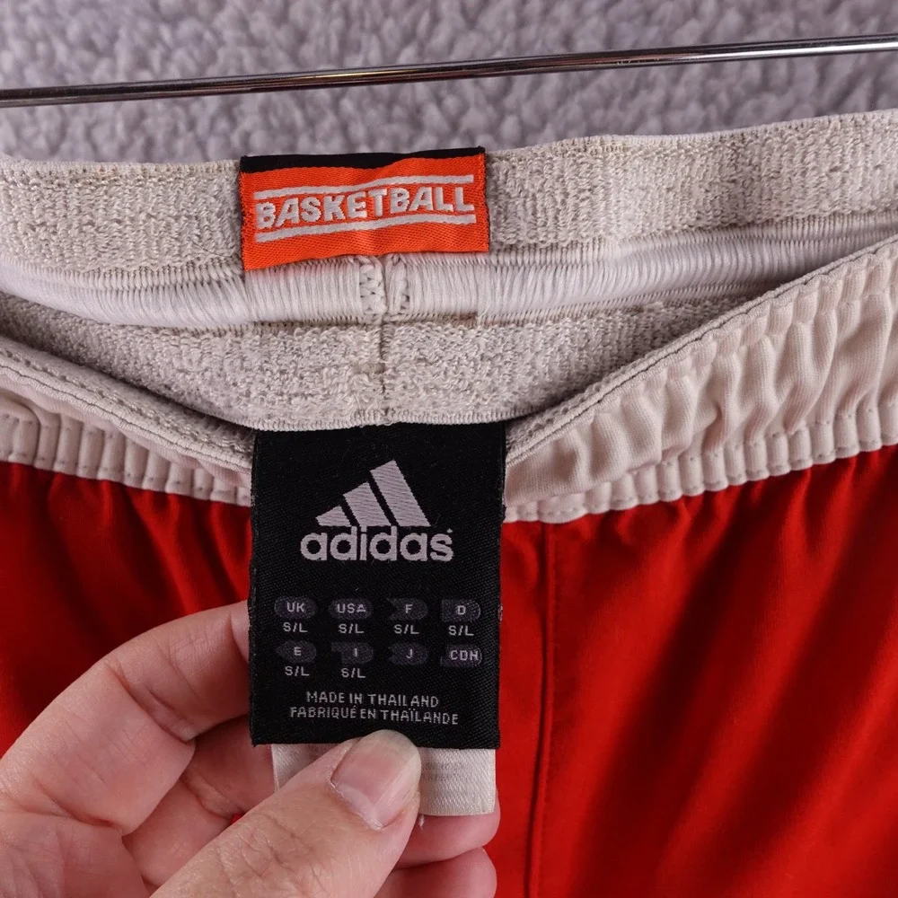 Vintage Adidas Basketball Shorts Mens S Red White 3 Stripe Vintage Y2K Climate